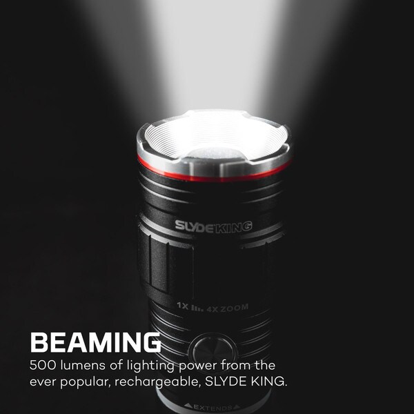 Main product image for NEBO SLYDE KING 2-in-1 Flashlight Solar Emergency Kit with Power Bank and More361-706